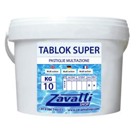 10 Kg Tablok Super - pastiglie multifunzione tricloro per piscina